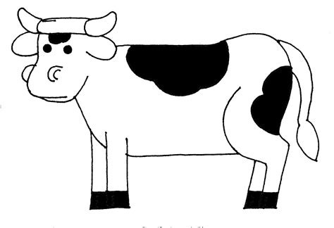 Outline Of Cow - Cliparts.co