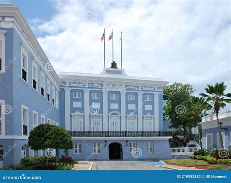 Historical Building in the Old Town of San Juan, the Capital City of ...