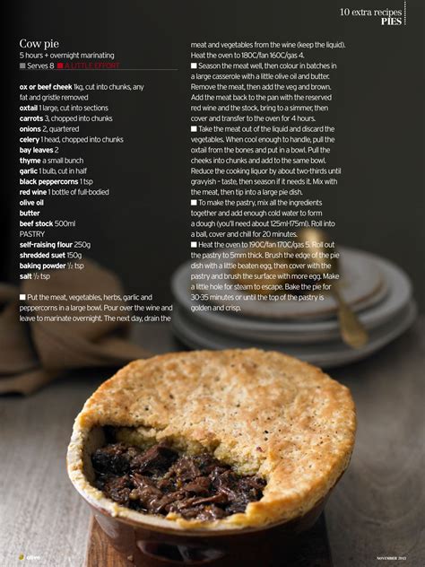 Cow pie | Cow pies, Beef cheeks, Recipes