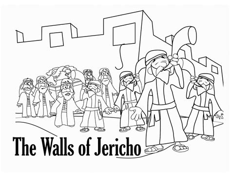 Walls Of Jericho Coloring Pages