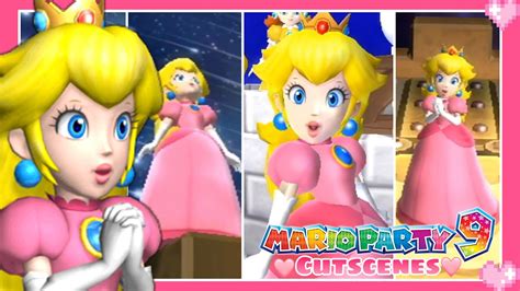 💗 Mario Party 9 - All Peach Story Mode Cutscenes 💗 - YouTube