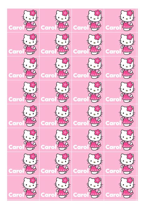 Customized and Printable Hello Kitty Stickers | Full Sheet S… | Flickr