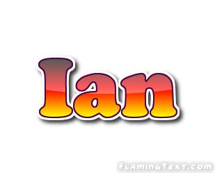 Ian Logo | Free Name Design Tool from Flaming Text