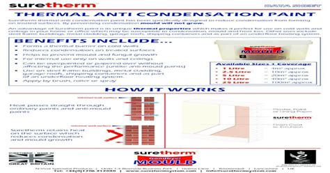 (PDF) Suretherm GOODBYE Data Sheet … · DATA SHEET THERMAL ANTI CONDENSATION PAINT Helps to ...