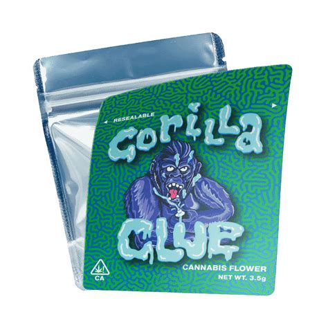 Gorilla Glue Mylar Bags - Labelled or Unlabelled - Strain Labels