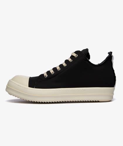 Black Rick Owens DRKSHDW Woven Padded Low Sneakers | SVD