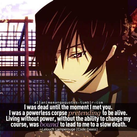 Yes lelouch...one can change many in aspects... Sad Anime, I Love Anime, Awesome Anime, Anime ...
