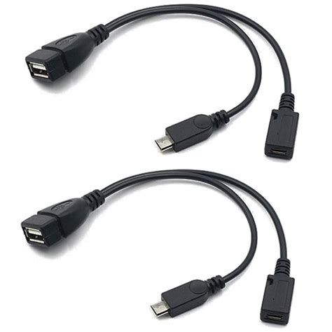 Buy AuviPal 2-in-1 Micro USB to USB Adapter (OTG Cable + Power Cable) for Fire Stick ...