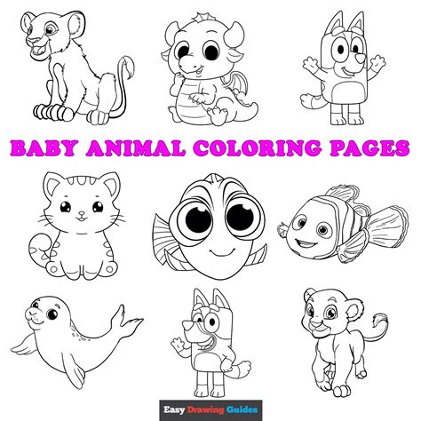 Free Printable Baby Animal Coloring Pages for Kids