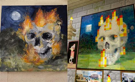 Minecraft Paintings In Real Life