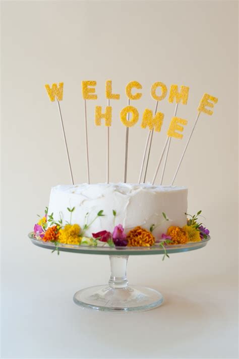 Welcome Home Cake Topper DIY