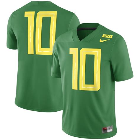 Oregon Ducks Nike Team Game Football Jersey - Apple Green