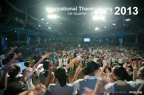 MCGI's 3-Day Thanksgiving of the Congregation on March 28-30, 2013