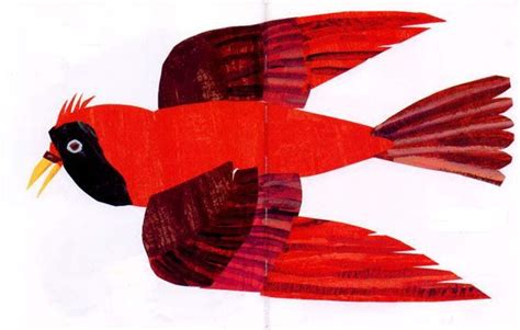 Red Bird Illustration by Eric Carle