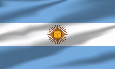 Premium Vector | Vector Argentina Flag Waving Realistic Flowing Flags