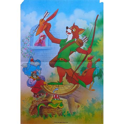 DISNEY'S ROBIN HOOD Movie Poster 15x21 in.