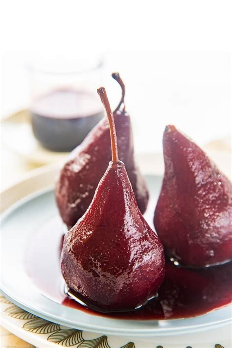 Red Wine Poached Pears - a simple and easy recipe that is absolutely elegant! Get tips to ...