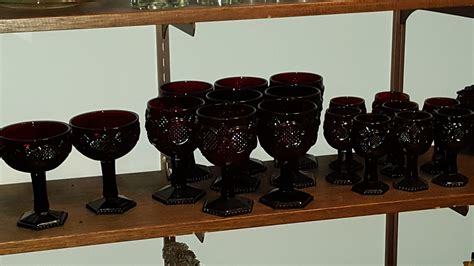 Avon Cape Cod glassware Red | InstAppraisal