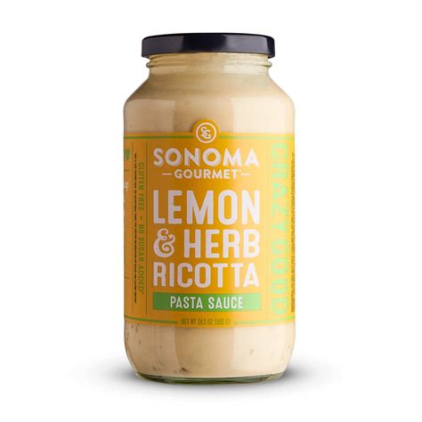 California-Made Lemon Herb Ricotta Sauce | Gluten-Free, No SUgar Added