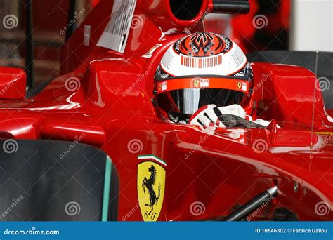 F1 2009 - Kimi Raikkonen Ferrari Editorial Photography - Image of grand ...