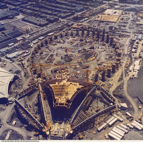 Flashback… 1974-1975 Construction du Stade Olympique… montreal Quebec Montreal, Old Montreal ...