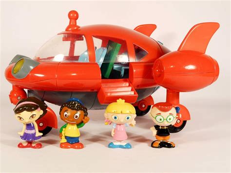 DISNEY LITTLE EINSTEINS PAT PAT ROCKET--LIGHTS & SOUNDS- WITH 4 FIGURES & TV