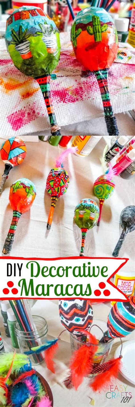 DIY Decorative Maracas - Easy Crafts 101 | Easy winter crafts, Winter crafts for kids, Easy crafts