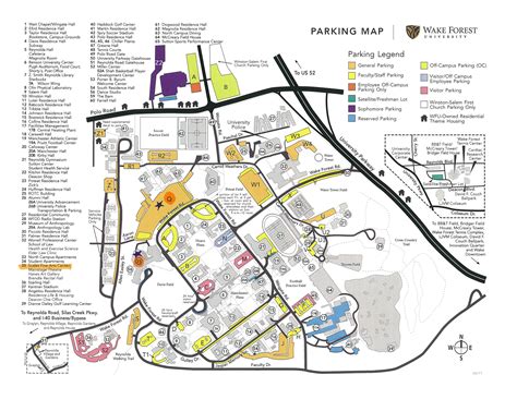 Wake Forest University Campus Map