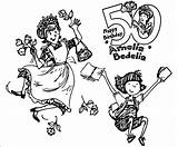 Amelia Bedelia Happy Birthday Coloring Page  Wecoloringpagecom sketch template