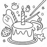 Festive Birthday Party Coloring Page  Pagescom sketch template