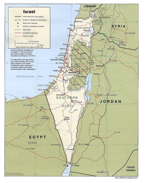 Mapa Izraele | MAPA