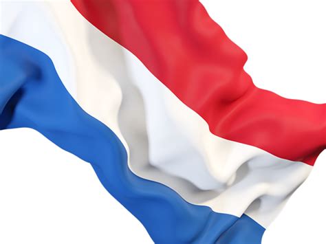 Waving flag closeup. Illustration of flag of Netherlands