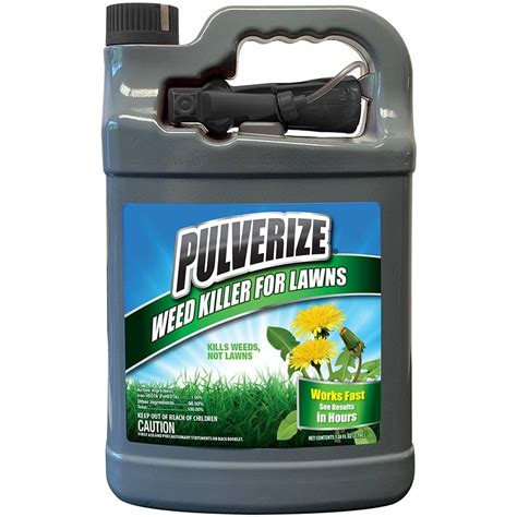 Pulverize Weed Killer Spray for Lawns - Safe on Grass - Fast Acting, Weed Killer - 1 Gallon ...