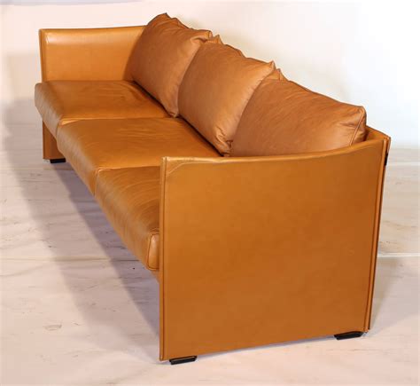 Mario Bellini Tilbury Leather Sofa - Vintage Industrial by Get Back, Inc