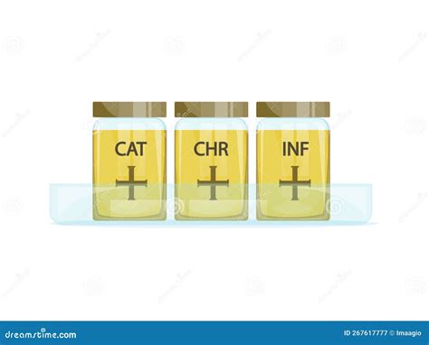 Chrism Oil Set for the Sacrament of Baptism Stock Vector - Illustration ...