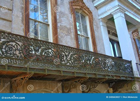 Colorful Homes of Downtown Savannah, Georgia Stock Image - Image of ...