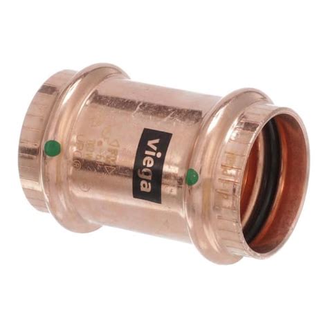 Viega ProPress 1-1/2 in. x 1-1/2 in. Copper Coupling No Stop 78192 ...