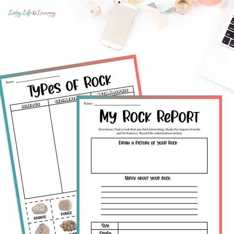 Rock Printables For Primary Grades