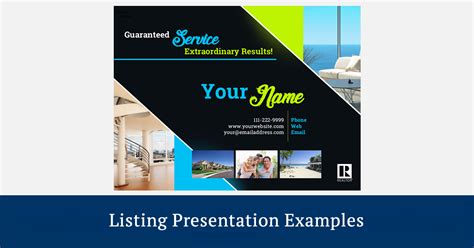 Listing Presentation Examples: listing presentation templates