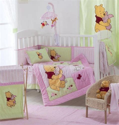 Amazon.com: Pink Winnie the Pooh Crib Bedding Collection 4 Pc Crib Bedding Set: Baby | Baby girl ...