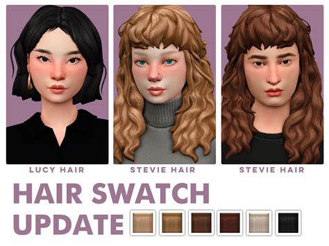 The sims 4 more hair color swatches mod - platinumhon