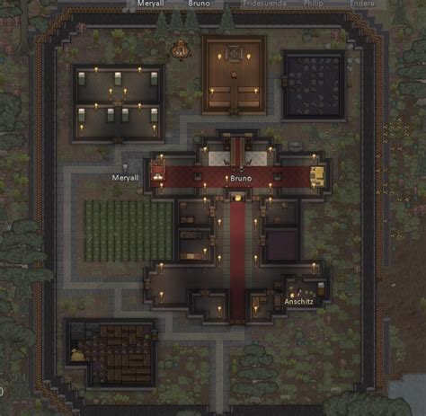 Made a simple little castle for a mid-evil esk play : r/RimWorld