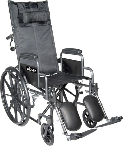 Silver Sport Full Reclining High Back Wheelchair 18” (SSP18RBDDA)