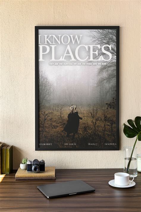 I Know Places Poster Taylor Swift Album Posters Minimalist - Etsy