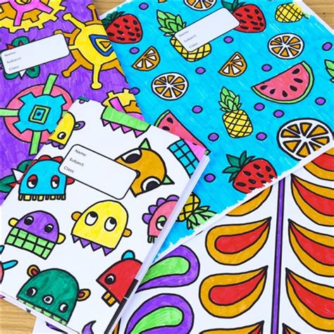 Book Cover Colouring Sheets | Back To School - CleverPatch | CleverPatch - Art & Craft Supplies