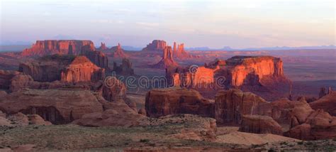 Sunrise in Hunts Mesa Near Monument Valley, Arizona, USA Stock Photo ...