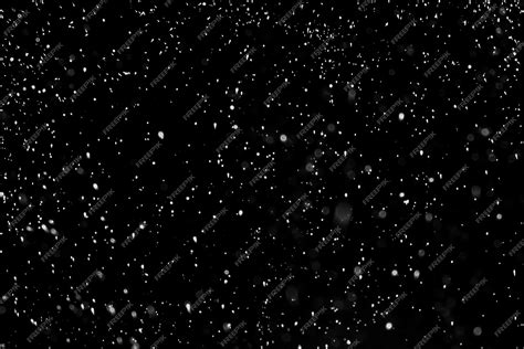 Premium Photo | Falling snow in the dark