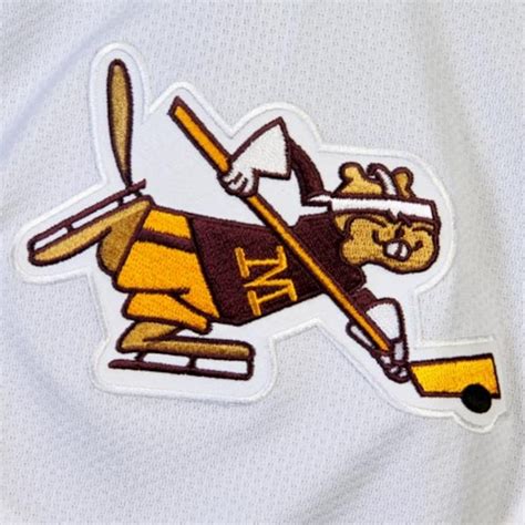 Minnesota Golden Gophers Tackle Twill Hockey Home Jersey - White ...