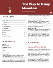 WAYTORAINYMOUNTAIN.pdf - THE WAY TO RAINY MOUNTAIN CHAPTER 1 BY MARTIN VANHILLE \u2022 Today we ...