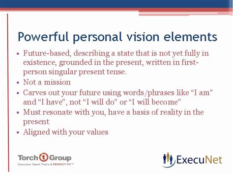 √ 20 Personal Vision Statement Template ™ | Dannybarrantes Template